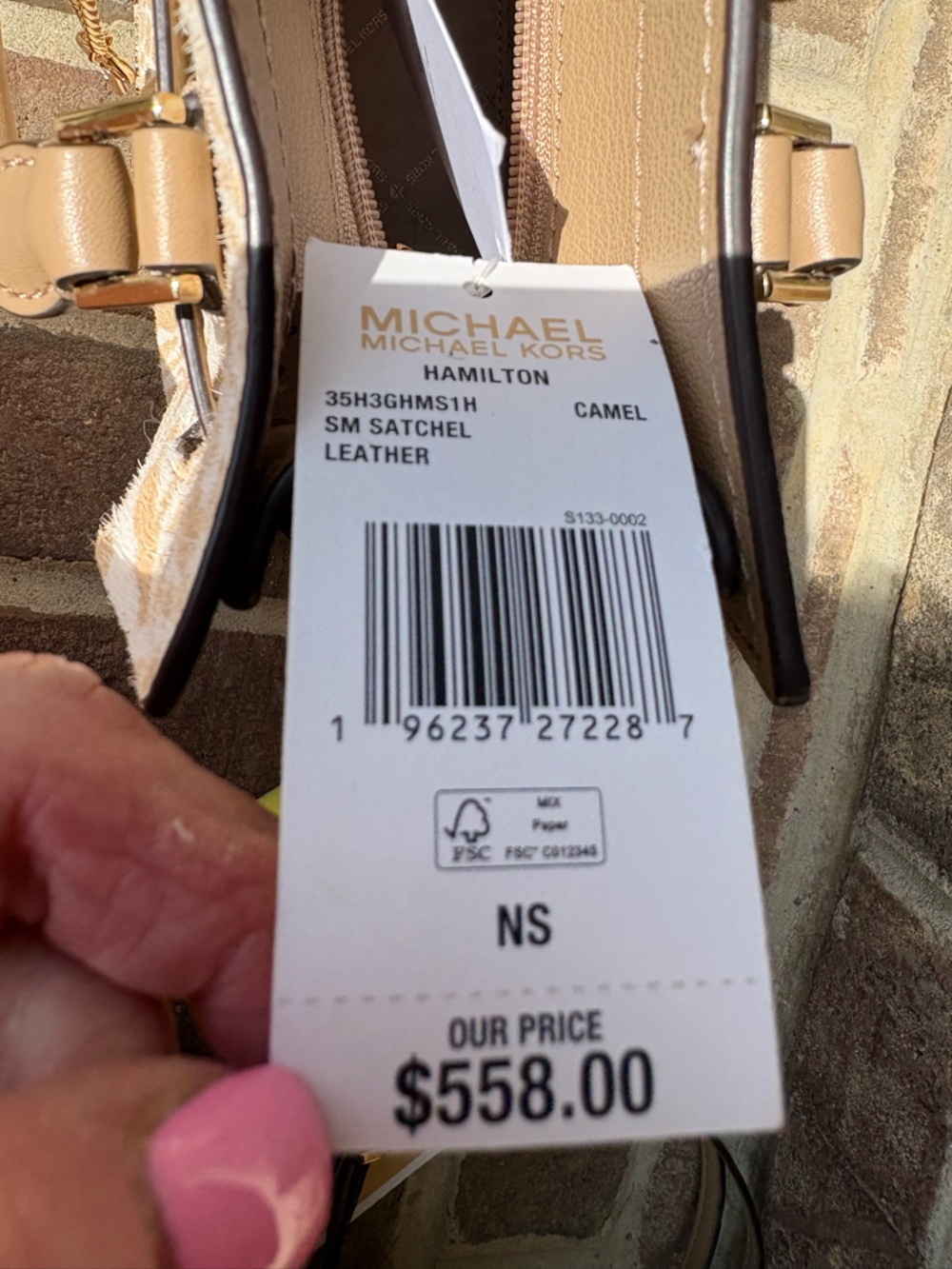 Michael Kors Calf Hair Zebra Print Satchel NWT Retail $558 - Picture 8 of 10